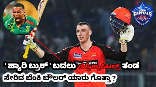 ಬ್ರೂಕ್ ಬದಲಿಗೆ ಡೆಲ್ಲಿ ಸೇರಿದ ಬೆಂಕಿ ಬೌಲರ್ | harry brook replacement in ipl 2024