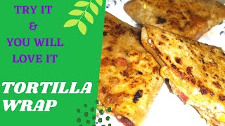 Trending Tortilla Wrap Indian Style | Quick Breakfast Recipe | How to Make Tortilla Wrap #Shorts