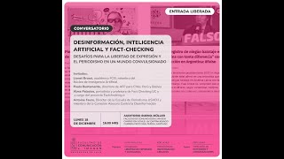 Conversatorio: Desinformación, inteligencia artificial y fact-checking