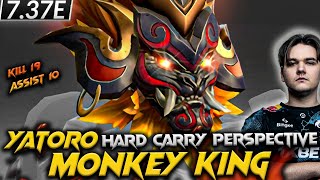 🔥7.37E -Crazy Yatoro Monkey King Hard Carry - DOTA 2 (Full Gameplay with no commentary) #yatoro