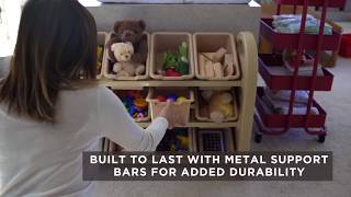 ECR4Kids 3-Tier Storage Organizer with Bins