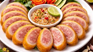 Cách làm Tai Heo Cuộn Bắp Giò Ủ Muối   Giòn Ngon Thơm Lừng Đón Tết.