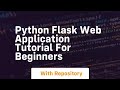 python flask web application tutorial for beginners