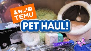 Pet Haul from TEMU!  Cool products for our dogs and cat! January, 2023