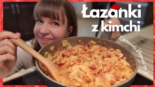 Pomysł na ŁAZANKI INACZEJ - łazanki z kimchi - prosty przepis - Koreański Vlogmas #2