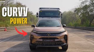 Tata Curvv Power🔥| Pulling 3 Massive truck - 42000 kg | motor ignition