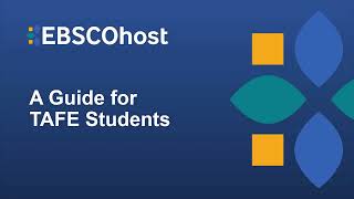 Searching EBSCOhost for TAFE libraries
