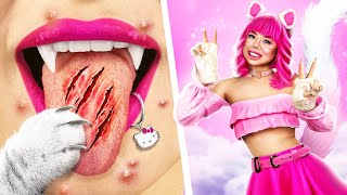 From Nerd To Hello Kitty / Extreme Makeover with Gadgets from Tik Tok