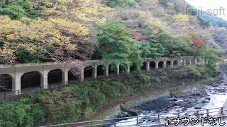 ドローン空撮映像・神奈川県・函嶺洞門・右旋回