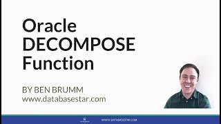 Oracle DECOMPOSE Function