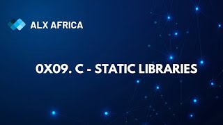 0x09. c - static libraries