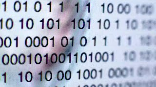 Time Lapse Of Binary Code Stock Video