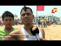 fun turns into hazard man swept away in puri beach otv news