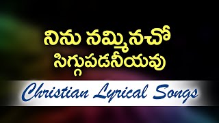 నిను నమ్మినచో సిగ్గుపడనీయవు