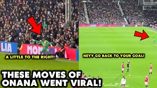 HAHA 😂 Is Onana the new manager? These moves of Onana went viral!