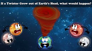 If a Twister Grew out of Earth's Head, what would happen? + more videos | #aumsum #kids #space