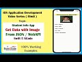 How to Get Data with Image From URL in JSON Web API with Swift 5 XCode | Hindi | Parse JSON in iOS