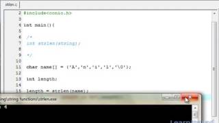 48 strlen String Length Function in C Programming Language Video Tutorial