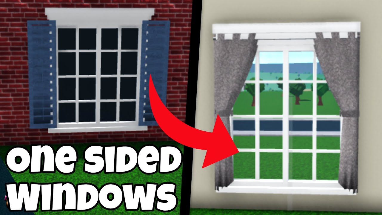 You Can NOW Make One-Sided WINDOWS In Bloxburg - YouTube