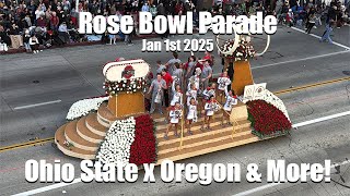 2025 Rose Bowl Parade Highlights 🌷 Ohio State University \u0026 Oregon Marching Bands, Floats and More!