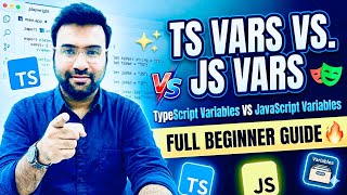 TypeScript Variables vs JavaScript Variables 🔥 Full Beginner Guide