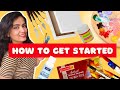 How to start Acrylic Painting For Beginners | Basic Art Supplies For Acrylic Painting