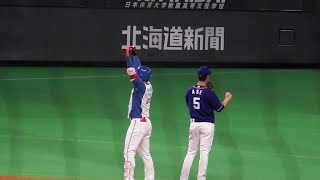 ＜2022.6.11中日戦1回裏1アウト2塁＞野村佑希がセンターへ先制タイムリーツーベースを放つ！