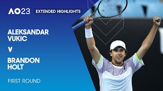 Aleksandar Vukic v Brandon Holt Extended Highlights | Australian Open 2023 First Round