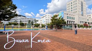 🇰🇷4K Walking Busan South Korea | Pusan National University(PNU):The best public university in Korea