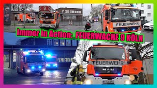 🚨 ACTION an der FEUERWACHE 9 in KÖLN 🚨 AUSRÜCKENDE EINSATZKRÄFTE 🚒🚑 + EINSATZDOKU - [E]