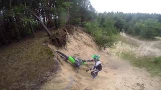 Podjazdy, wheelie (KXF, EXC-F, 2x KX 85)