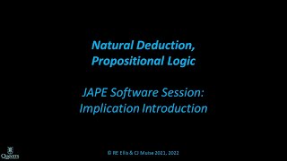 Logic07bImplicationIntroduction