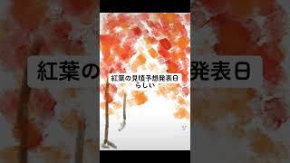 9/30 #紅葉の見頃予想発表日 らしい！気象庁が発表する日みたい🍁もみじや桜の見頃予想をする国、というのはほとんどないようなので、こういうところも日本の魅力なんやなぁとしみじみ🍁#今日は何の日