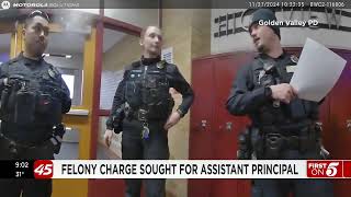 Golden Valley police seek felony charge against assistant school principal