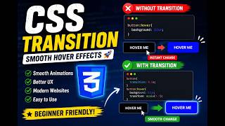 CSS Transition Tutorial for Beginners | Smooth Hover Effects in CSS 🔥