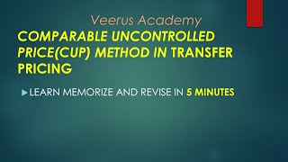 TP-Comparable uncontrolled Price Method(CUP)