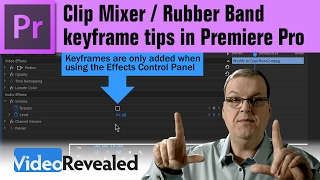 Clip Mixer /  Rubber Band / keyframe tips in Adobe Premiere Pro