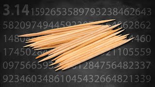 Pi from a Toothpick