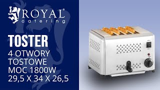 Toster Royal Catering RCET-4.1 | Prezentacja produktu