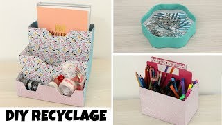 DIY RECYCLAGE : 3 rangements pour le bureau