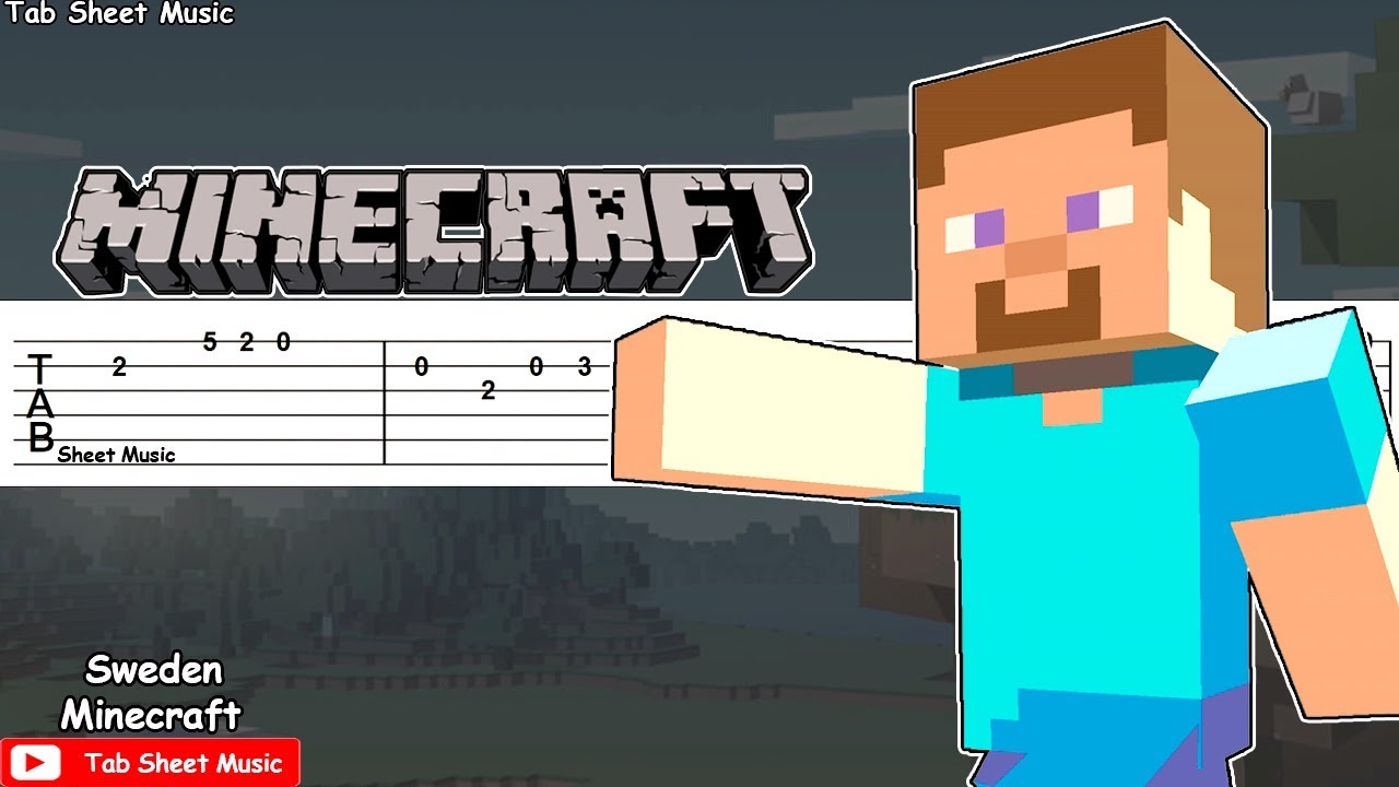 Minecraft Sweden C418 Guitar Tutorial Guitar Techniques And Effects