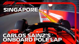 Carlos Sainz's Pole Lap | 2023 Singapore Grand Prix | Pirelli