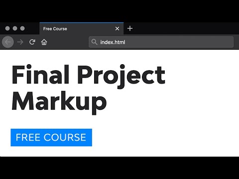 Day 26: Final Project Markup (30 Days to Learn HTML & CSS) Day 26: Final Project Markup (30 Days to Learn HTML & CSS)