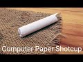 Paper Shotcup Test Smoothbore Flintlock