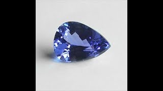 GIL Certified Genuine Bluish Violet Top Gem Tanzanite Gemstone With VVS Clarity \u0026 Gorgeous Color C11