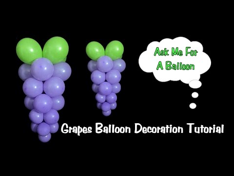 Grapes Balloon Decoration Tutorial Grapes Balloon Decoration Tutorial