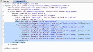 Android Application Development Tutorial 84 Tabs setup with TabHost