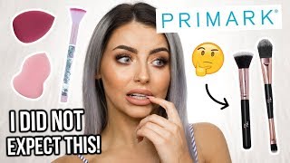 TESTING PRIMARK MAKEUP BRUSHES!? FIRST IMPRESSIONS + REVIEW!
