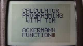 Calculator Programming - Ackermann Function