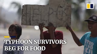 Desperate Philippine survivors of Super Typhoon Rai beg for food amid lagging government aid